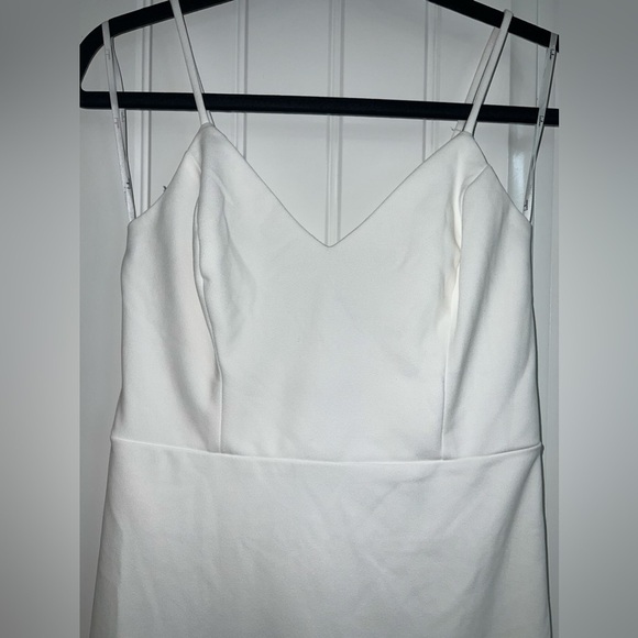 Lulu's Elegant White Midi Dress - Picture 6 of 14